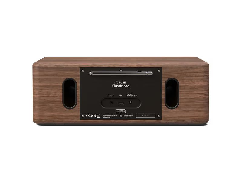Pure DAB+ Radio Classic C-D6 Walnuss Schwarz
