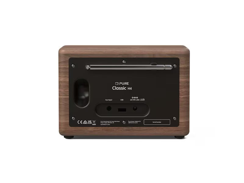Pure DAB+ Radio Classic H4 Walnuss/Schwarz
