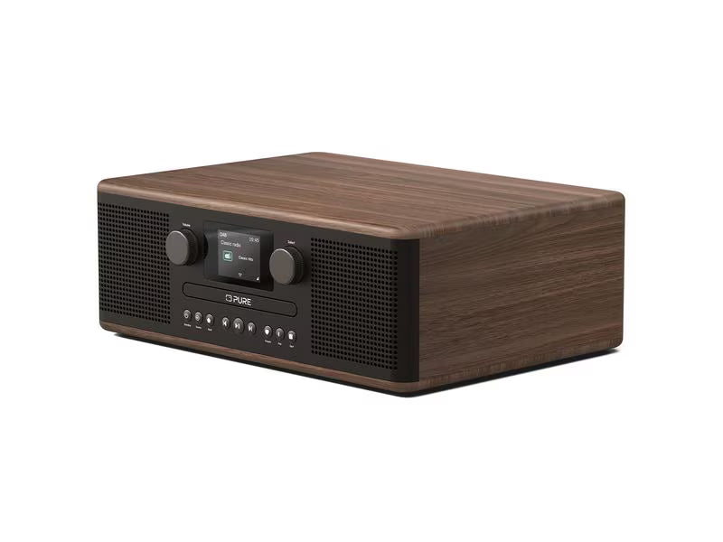 Pure DAB+ Radio Classic C-D6 Walnuss Schwarz