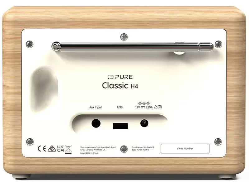 Pure DAB+ Radio Classic H4 Eiche/Weiss